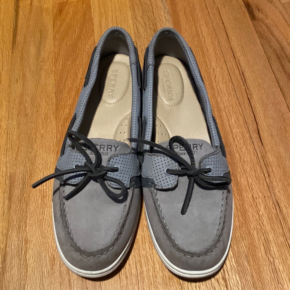 Sperry Gray Boat Shoes